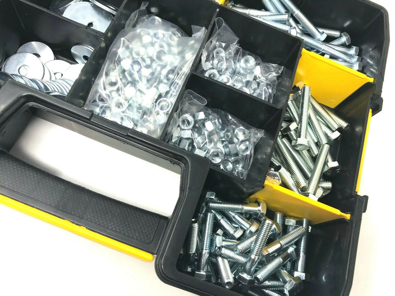 945 Piece GRADE 8.8 M8 8mm Stanley Box ZINC NUTS BOLTS AND WASHER ASSORTMENT KIT