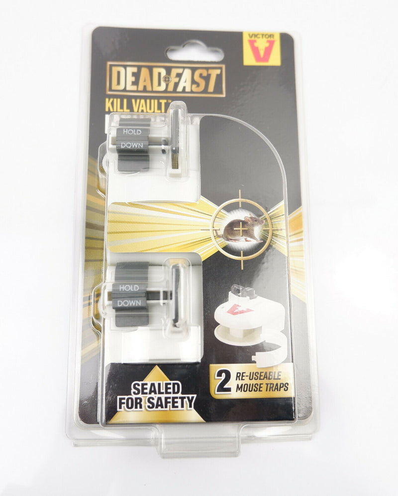 Deadfast Victor Kill Vault Easy Set Mouse Trap, Fast Disposable, Re-usable