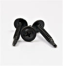 BLACK SELF DRILLING CAR INTERIOR PANEL SCREWS - SELF TAPPING ZINC