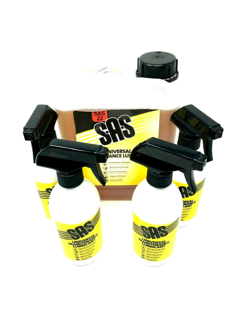 SAS22 5lt Maintenance spray oil water displacing + trigger bottle WD 40 Type