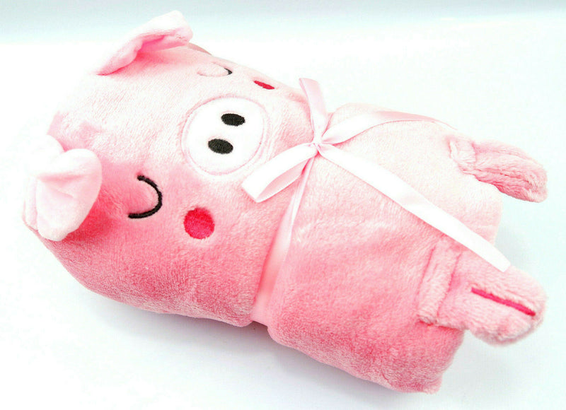 Oink The Piglet Pig Farm Baby Blanket Soft & Cute Cuddly Nursery Bed Gift