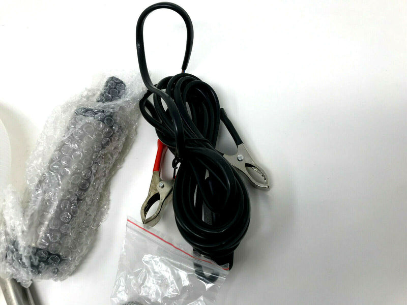 12V FUEL WATER DIESEL TRANSFER PUMP/FILTER SUBMERSIBLE PORTABLE CLIP ON BATTERY