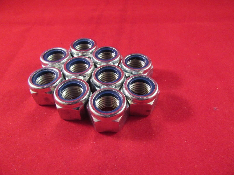 M16 16mm Nyloc Locking Lock Nylock Nuts P Type Steel Grade 8 Zinc Plated DIN 982