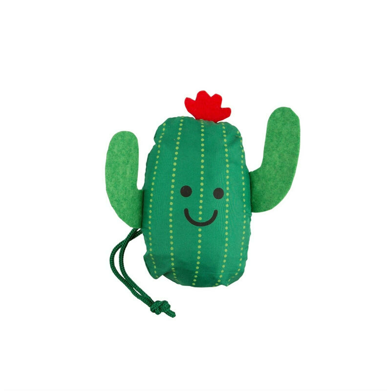 Sass & Belle Cute Reusable Eco Handbag Foldable Cactus Shopping Grocery Tote Bag