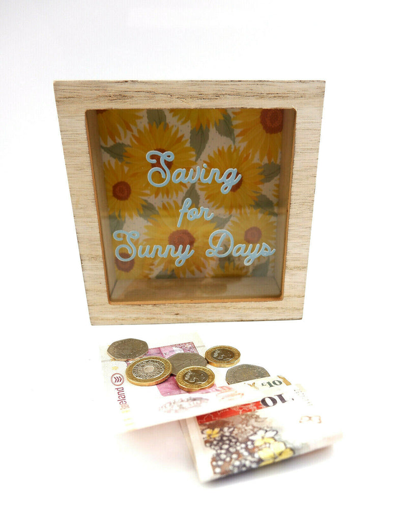 Sass and Belle Money Boxes Cash Coin Sloth Dog Cat Moon Sunflower Map Moneybox