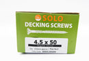 TIMco GREEN DECKING SCREWS 4.5 x 50mm COATED POZI COUNTERSUNK CSK EXTERIOR PZ2