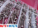 M6 Stainless Assortment of Nuts And Bolts Setscrews and washers Assorted Box kit