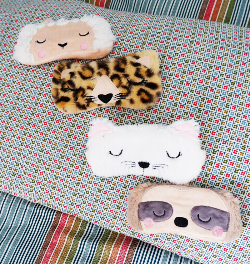 Sass and Belle Novelty Animal Sleep Travel Aid Eye Mask Cat Sloth Leopard Llama