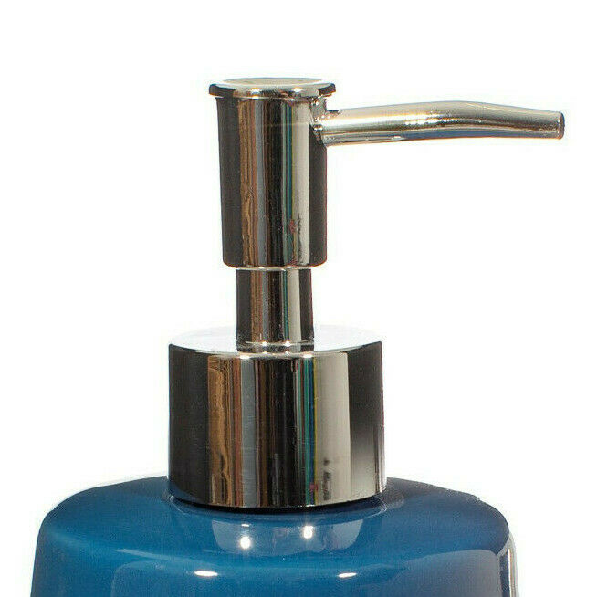 Sass & Belle Mojave Glaze Blue Soap Dispenser Bathroom Kitchen Utility Room