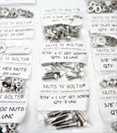 UNF 450+ Stainless Steel Hex Bolts, Nyloc Nuts & Washer Assorted Pack Kit A2