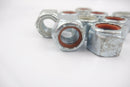 Pack of 10, 5/8" UNC Coarse Thread Nyloc Nuts , bright zinc plated, 15/16"AF