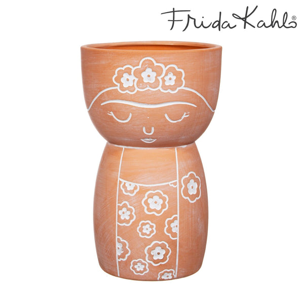 Sass & Belle Frida Kahlo Terracotta Vase Mexican Design
