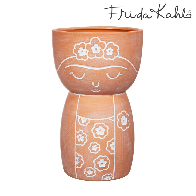 Sass & Belle Frida Kahlo Terracotta Vase Mexican Design