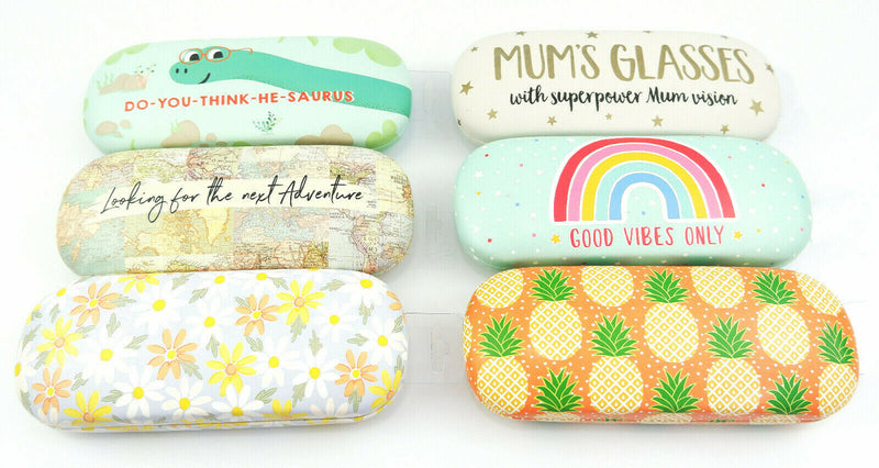 Glasses Hard Case Reading Sun Cover Spec Holder Fun Novelty Design Adult Kids