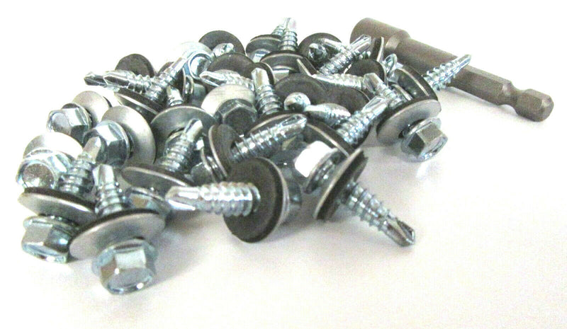(Pack OF 500) 5.5 x 25mm Tech Screws for Roofing & Cladding Self Drill Tek Screw