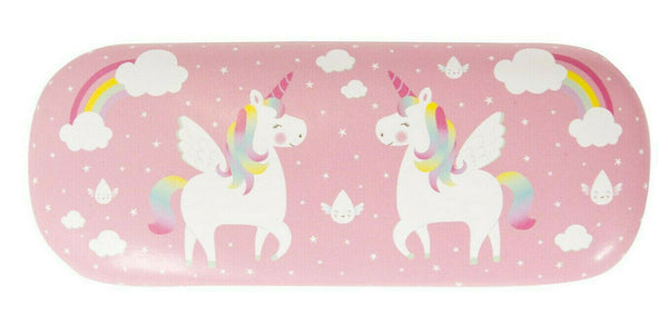 Sass & Belle Pink Rainbow Unicorn Hard Reading Glasses Case Spec Holder Gift