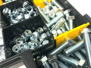 450 Piece Stanley Box 3/8 & 7/16 UNC ZINC NUTS BOLTS AND WASHER ASSORTMENT KIT