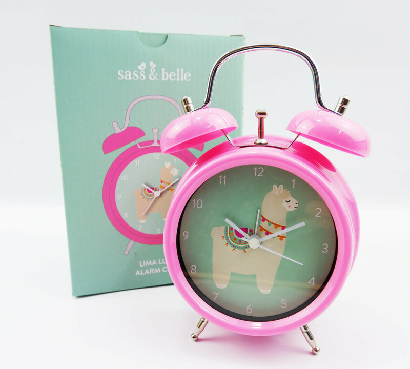 Alarm Clock for kids Bedroom, Lima Llama Rainbow Unicorn Cutie Cat Sass & Belle