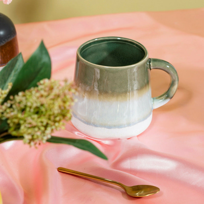 Sass & Belle Mojave Glaze Matte Green Reactive Glaze Speckled Stoneware Mug