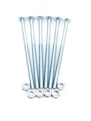 M6 Cup Square Coach Carriage Wood Bolts Bulk Deal 300Piece with Nuts and Washers