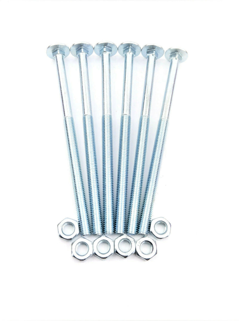 M6 Cup Square Coach Carriage Wood Bolts Bulk Deal 300Piece with Nuts and Washers