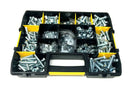 450 Piece Stanley Box 3/8 & 7/16 UNC ZINC NUTS BOLTS AND WASHER ASSORTMENT KIT