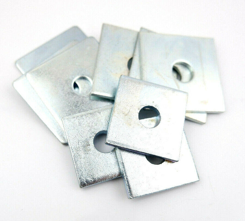 M16 x 50mm x 50mm x 3mm THICK SQUARE PLATE WASHERS ZINC PLATED 16mm x 50 x 50 x3