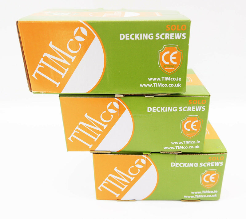 TIMco GREEN DECKING SCREWS 4.5 x 50mm COATED POZI COUNTERSUNK CSK EXTERIOR PZ2