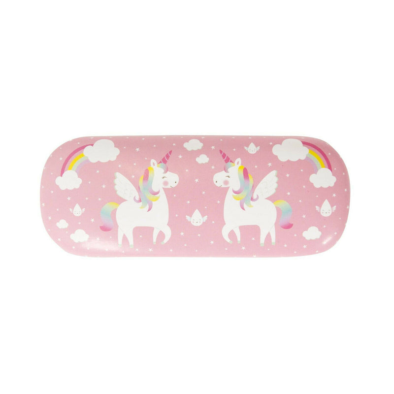 Sass & Belle Pink Rainbow Unicorn Hard Reading Glasses Case Spec Holder Gift