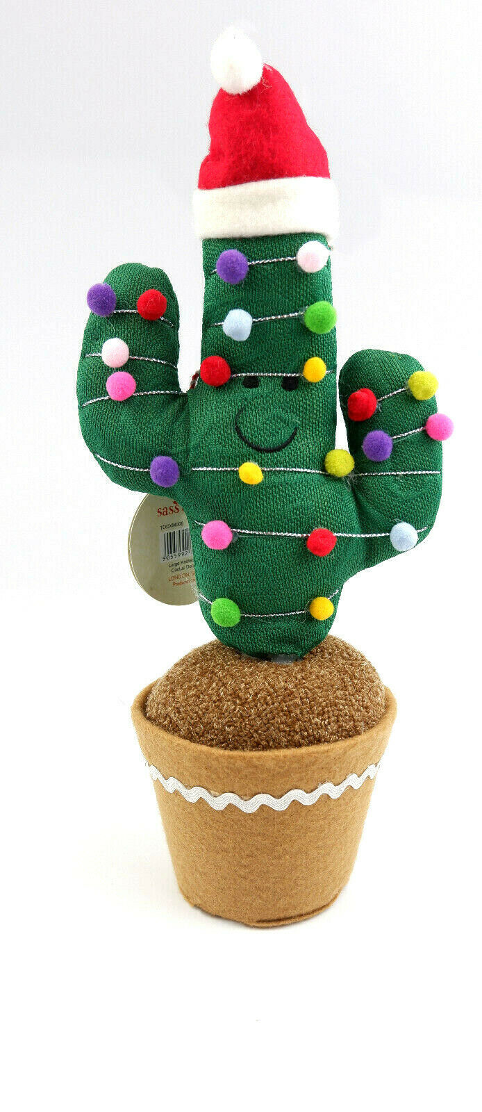 Sass and Belle Large Knitted Festive Cactus Christmas Decoration Funky