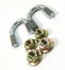 M10 U Bolts Round Type, Width 25mm x Height 50mm Thread 25mm c/w FLANGE NUT PAIR