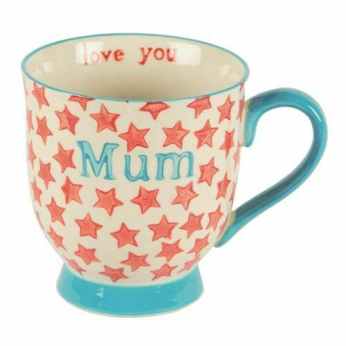 Sass & Belle Bohemian Stars Love You Mum Mug Ceramic Tea Coffee Cup Mother Gift