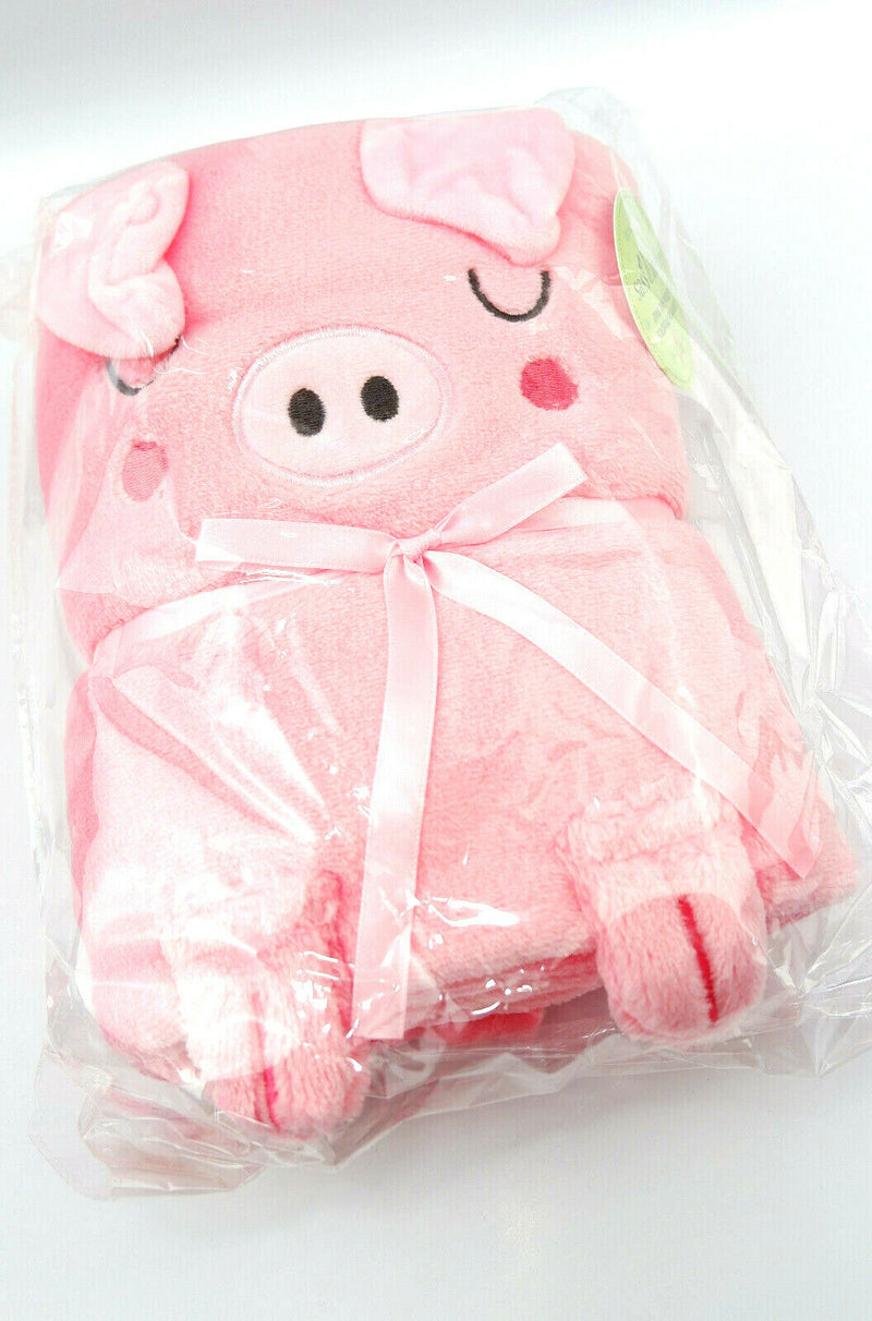 Oink The Piglet Pig Farm Baby Blanket Soft & Cute Cuddly Nursery Bed Gift
