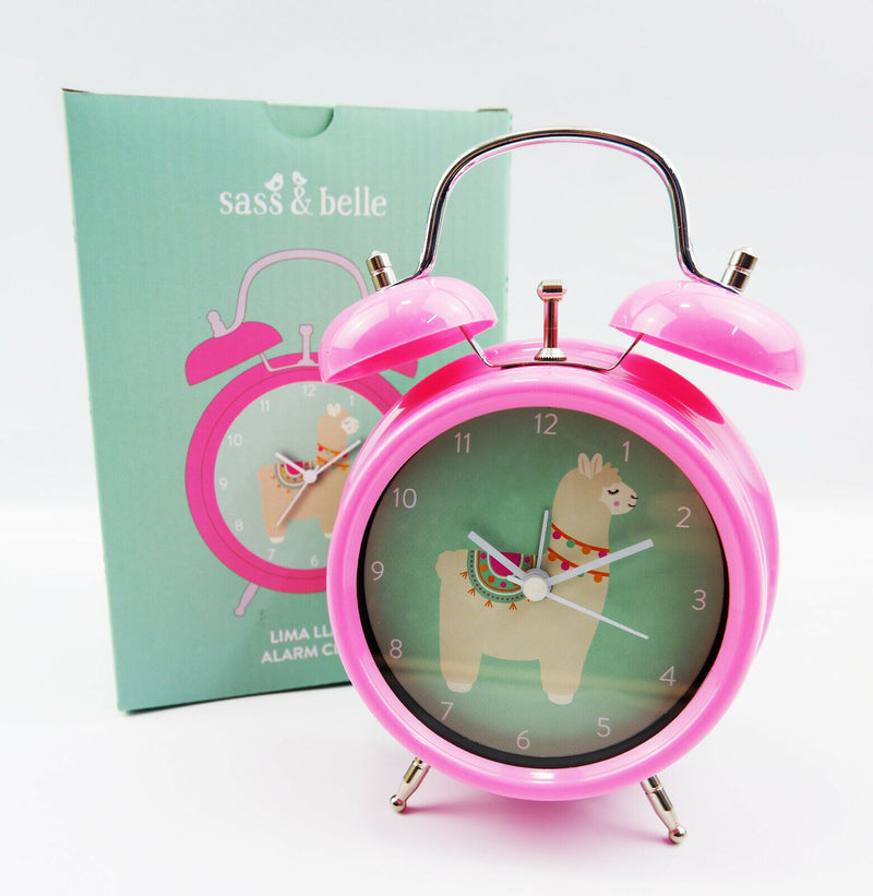 Alarm Clock for kids Bedroom, Lima Llama Rainbow Unicorn Cutie Cat Sass & Belle