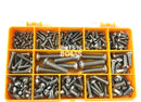 243 ASSORTED PIECE M3 M4 M5 M6 M8 SOCKET BUTTON HEAD SCREW BOLT ALLEN KEY KIT