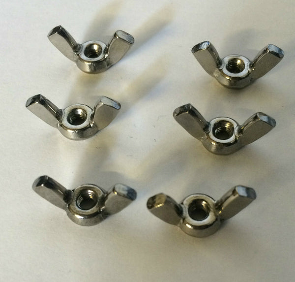A2 Stainless Steel Wing Nuts To Fit Our Stainless Bolts & Studding M3/4/5/6/8mm