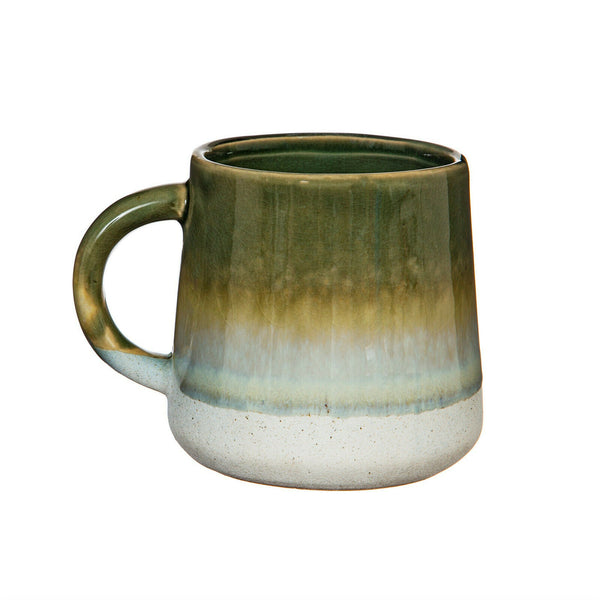 Sass & Belle Mojave Glaze Matte Green Reactive Glaze Speckled Stoneware Mug