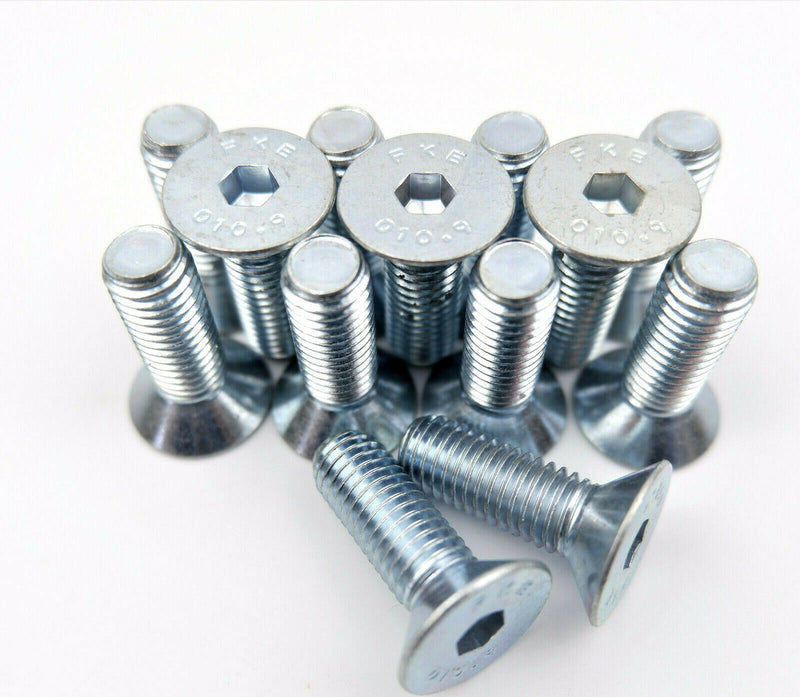 M10 x 30 COUNTERSUNK SCREWS HIGH TENSILE 10.9 ZINC ALLEN SOCKET BOLTS 10 x 30mm