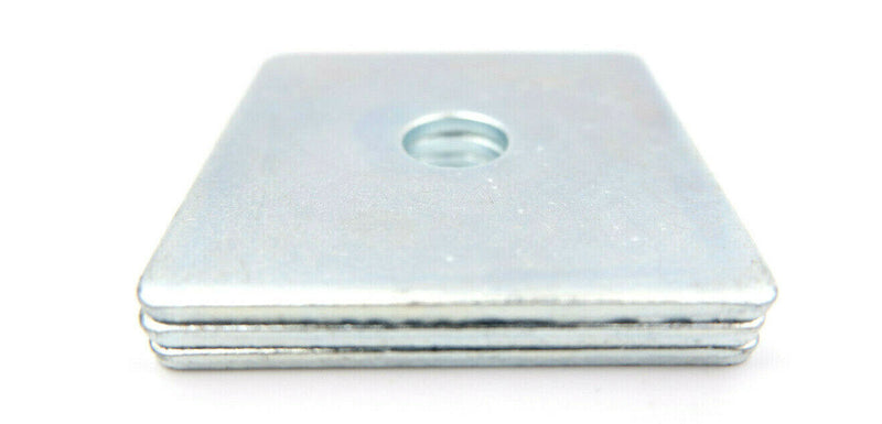 M10 x 40mm x 40mm x 5mm THICK SQUARE PLATE WASHERS ZINC PLATED 10mm x 40 x 40 x5