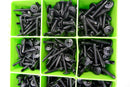 BLACK SELF DRILLING CAR INTERIOR PANEL SCREWS - SELF TAPPING ZINC