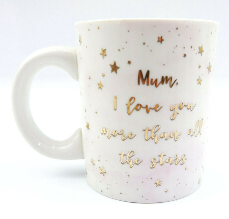 Scattered Stars Mum Mother Ma I Love You More than Mug Gift Box Tea Coffee