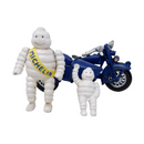 Cast Iron Michelin Man On Motorbike & Sidecar Statue Mascot Figure Bike Figurine
