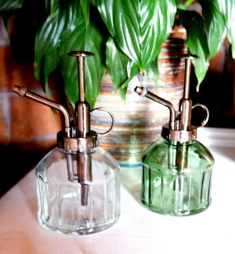 Sass & Belle Vintage Glass Botanical Style Plant Mister Water Spray Pot Garden