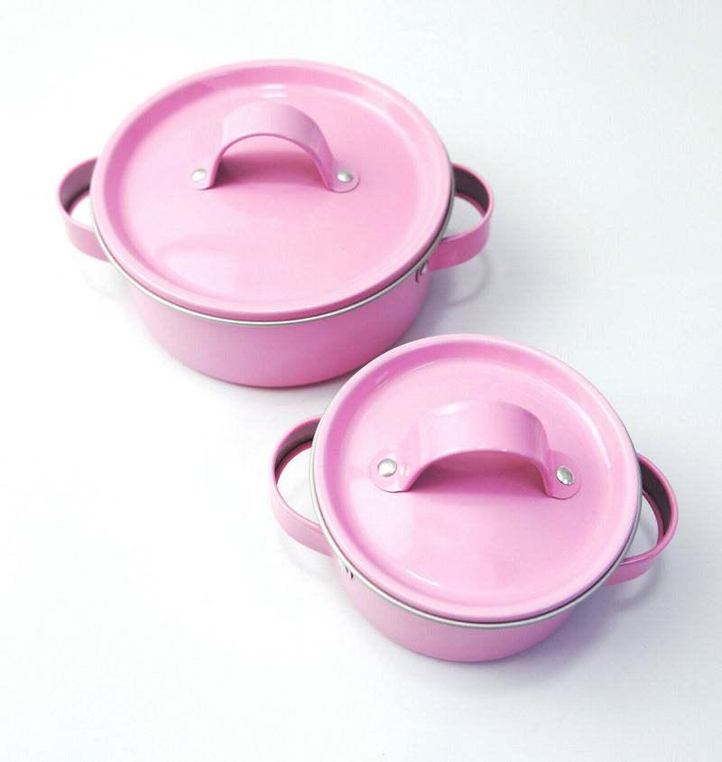 Sass and Belle Children Toy TeaSet Cooking set Kitchen Suitcase Metal Tin