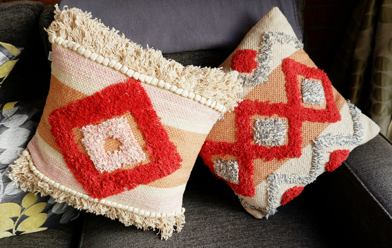 Sass and Belle Filled Cushions Nevada And Arizona Tufted Cushions Home Furnish
