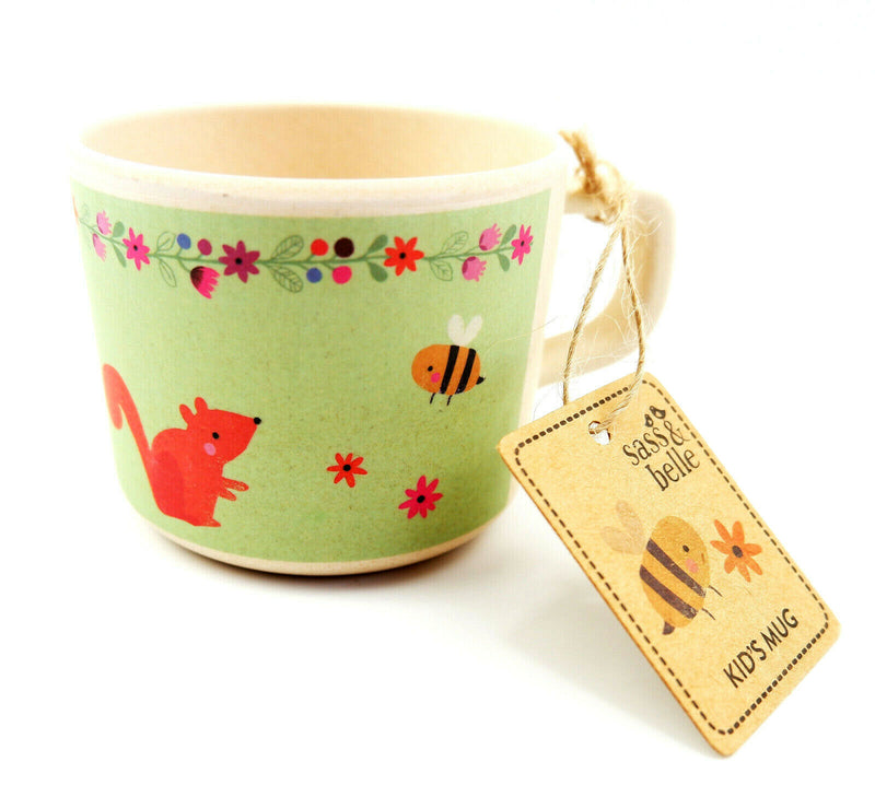 Eco Friendly Bamboo Composite Kids Cold Hot Drink Mug Cup Boys Girls Tableware