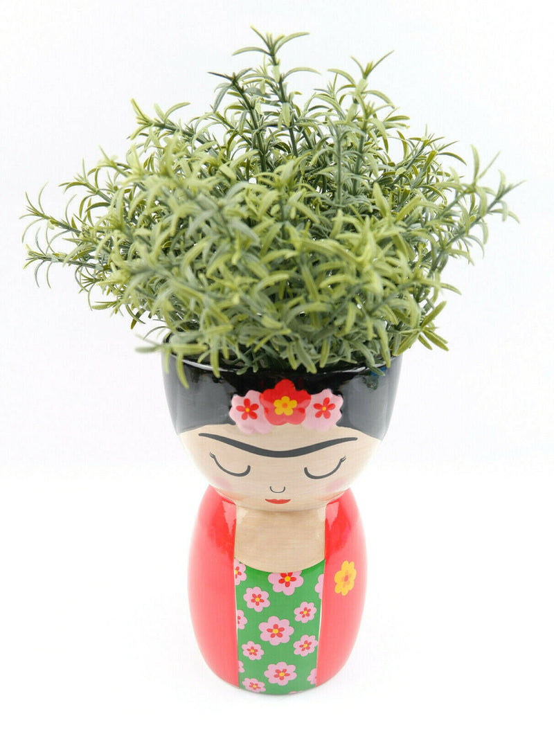 Sass & Belle Frida Kahlo Body Shaped Flower Vase Planter Mexican Decor Gift
