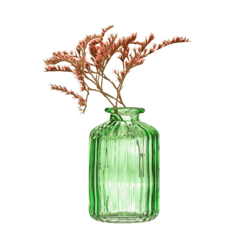 Sass & Belle - Set of 3 Green Glass Bud Vases - Garden Green Glaze