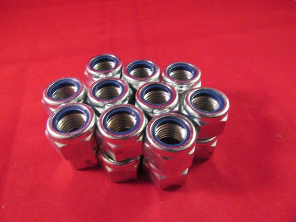 M16 16mm Nyloc Locking Lock Nylock Nuts P Type Steel Grade 8 Zinc Plated DIN 982