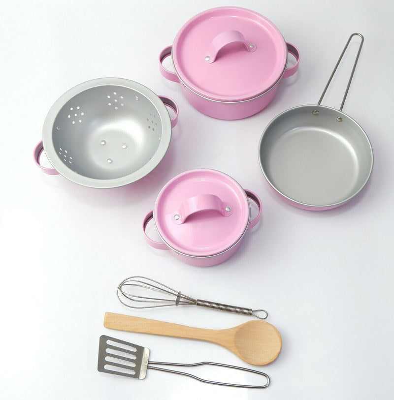 Sass and Belle Children Toy TeaSet Cooking set Kitchen Suitcase Metal Tin